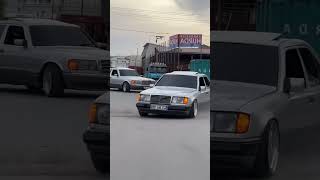 W124 E 200 amp W126 300 SE Lowrider Air suspension🇹🇷 80smusic disco moderntalking automobile [upl. by Inol]