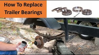 How To Replace Trailer Bearing Boat Trailer Maintenance [upl. by Lesoj164]