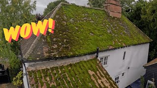 I Remove A SHOCKING Amount Of Growth Before The Moss Completely DESTROYS This Roof [upl. by Wier736]