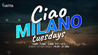 Questa sera siamo ATC  Ciao Milano Event  MalpensaLinate Ground  Vatsim [upl. by Pacian]