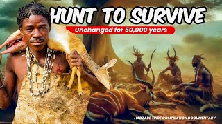 The Remarkable Life Of The Hadzabe Tribe  HuntingCooking And Surviving In The Wild  Compilation 2 [upl. by Neyu793]