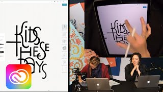 Live Lettering with Jill De Haan 3 of 3  Adobe Creative Cloud [upl. by Debor]