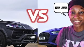 BATTLE of the Beasts Lamborghini Urus vs RS7 DRAG RACE [upl. by Ojillek]