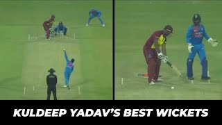 Kuldeep Yadav’s Best Wickets amp Spin Bowling [upl. by Kemppe842]