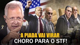 MINISTROS DO STF FAZ PIADA COM A VITÓRIA DE TRUMP E O DESESPERO FICA ESCANCARADO PARA O MUNDO [upl. by Hegyera]