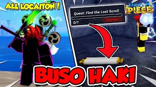 Demon Piece How To Get BusoArmament Haki Fast  All Scroll Location Full Guide Codes [upl. by Grethel]