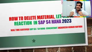 How to delete material let see the reaction IN sap s4 hana 2023 [upl. by Niltyak825]