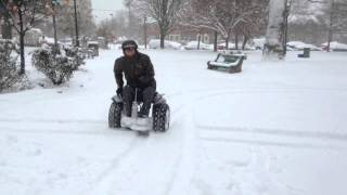 Dylans Segway Wheelchair in Snow [upl. by Delastre508]