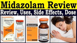 midazolam injection uses hindi  Dormicum midazolam 75 mg  uses Side Effecs Dose How to use [upl. by Ileray]