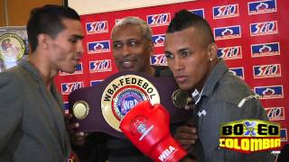 Franklin Manzanilla vs Jose SanMartin rueda de prensa en boxeodecolombia [upl. by Baruch]