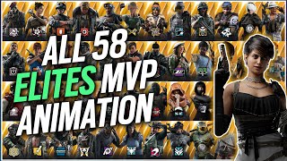 ALL 58 ELITE SKINS MVP ANIMATIONS  Alibi Elite [upl. by Ive]