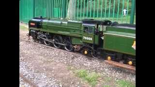 Halton Miniature Railway BRITANNIA CLASS 7 4 6 2 TONY BICKERSTAFFE WAKEFIELD [upl. by Barbie]