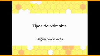 Tipos de animales terrestres acuáticos y aéreos [upl. by Iknarf]