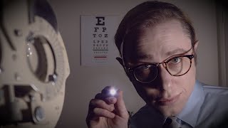 ASMR Eye Exam Friendly Realistic Eye Test with Vintage Refractor [upl. by Noam]