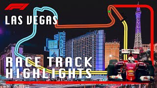 FORMULA 1 Race Track Highlights Drive  Las Vegas Grand Prix [upl. by Tsenre884]