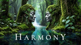 HARMONY  Deep Ambient Relaxation Soundscape with Rain  Ethereal Meditative Fantasy Relaxing Music [upl. by Hsirt]