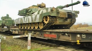 Tren NATO cu Echipament MilitarNATO Military Train SpreTo Vadu Crisului  15 January 2018 [upl. by Bowlds]