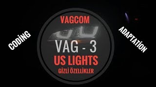 Vagcom Lecture 3  Us Lights Coding  Amerikan Park  Nasıl Kodlama Yapılır  VCDS [upl. by Nedle]