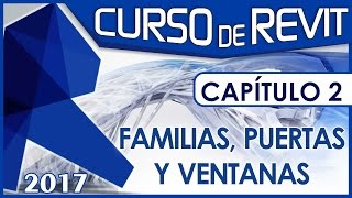 Curso REVIT  Capitulo 2 Familias Puertas y Ventanas [upl. by Aninat]