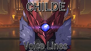 Childe Weekly Boss  Voice Lines  Genshin Impact [upl. by Aierb690]