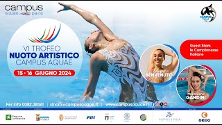 VI TROFEO DI NUOTO ARTISTICO CAMPUS AQUAE 2024 [upl. by Rozalin]