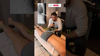 Ajustement thoracique T10T11 avec LACHIROCROS chiropractor asmr massage craquement cracking [upl. by Irol]