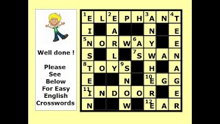 Easy English Crossword Puzzle [upl. by Laleb306]