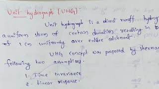 Unit hydrograph  Unit hydrograph in telugu [upl. by Waal30]