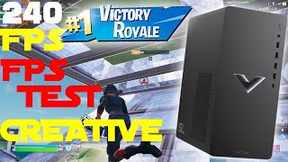 Fortnite Creative Different fps caps on HP Victus 15L Gaming Desktop PC RX 6600XT 2024 [upl. by Padraic]