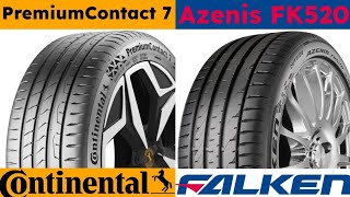 Continental PremiumContact 7 vs Falken Azenis FK520 [upl. by Amati]