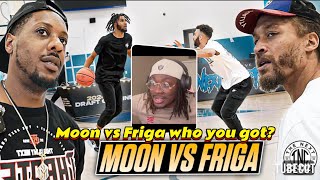 Moon vs Friga 1v1 it got spicy 🥵 must watch reaction [upl. by Adnilem]