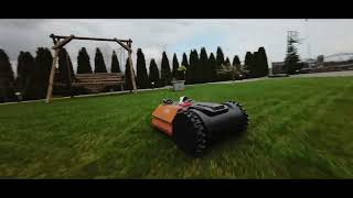 WORX Landroid Plus Wr167E M700 lawn mover test  fpv [upl. by Arykat]