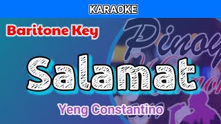 Salamat by Yeng Constantino Karaoke  Baritone Key  Male Key [upl. by Raynah785]