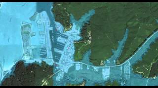 Escaping a tsunami in Reedsport animated map [upl. by Ytsanyd]