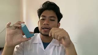 Cara menggunakan Salbutamol Ventolin inhaler dengan BenarMuallif Arsyadi2129051045 [upl. by Fihsak]