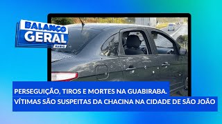 Perseguição tiros e mortes na Guabiraba Vítimas são suspeitas da chacina na cidade de São João [upl. by Mihar941]