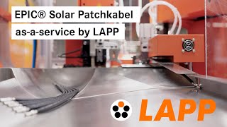 EPIC® Solar Patchkabel asaservice by LAPP [upl. by Netsyrc512]