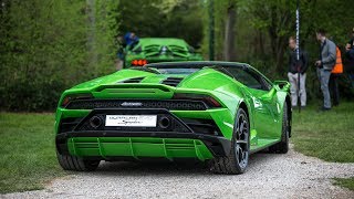 2019 Lamborghini Huracan EVO Spyder  Driving Sounds amp Overview [upl. by Rozanna]