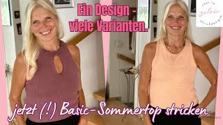 MALIATop  StrickTutorial  6 verschiede SommerTops für Anfänger  Ausführliche Anleitung [upl. by Anned545]