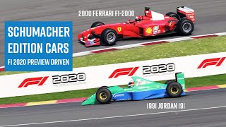 F1 2020 Michael Schumacher Edition cars driven [upl. by Aelak]