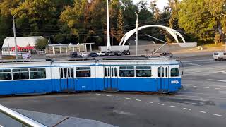 Trams in Vinnitsa Ukraine Old Zurich trams [upl. by Eissak]