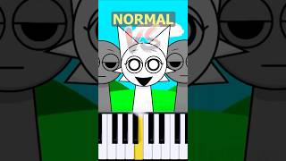 Wenda Theme Incredibox Sprunki  Normal Vs Horror on piano [upl. by Amlus]