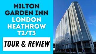 Hilton Garden Inn  Heathrow  Terminal 2  Room Tour  Feb 2022 [upl. by Sewole838]