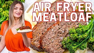 Air Fryer Meatloaf Recipe – How to Make Meatloaf in Air Fryer – Blondelish [upl. by Nivle735]