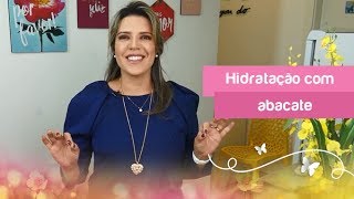 RECEITA CASEIRA MÁSCARA DE ABACATE PARA HIDRATAR O CABELO [upl. by Irra]