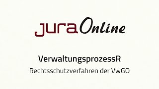 VerwaltungsprozessR  Rechtsschutzverfahren der VwGO [upl. by Delos]