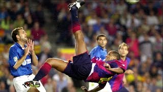 2001 BARCELONA 3X2 VALENCIA MATCH HISTORY OF RIVALDO [upl. by Anilas377]