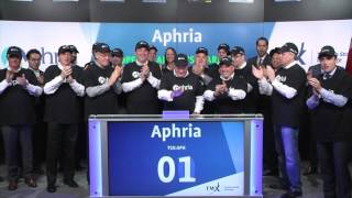 Aphria Inc opens Toronto Stock Exchange April 7 2017 [upl. by Jat]