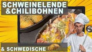 Schweinelende mit Chilibohnen und schwedischen Kartoffeln [upl. by Tina]