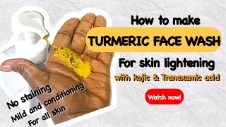 I love this turmeric brightening face wash Full recipe with measurements [upl. by Gregory]